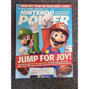 Nintendo Power Magazine Issue 203 May 2006 Mario & Luigi w/Odama Gamecube Poster